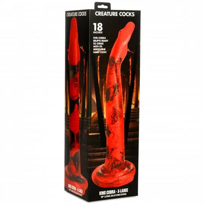 King Cobra Silicone Long Dildo - 18 Inch Body Safe Dildo  Deep Anal Toy