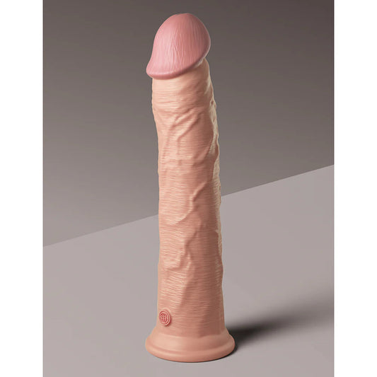 King Cock Elite 11 in. Silicone Realistic Dildo Sex Toy With Suction Cup Beige  Dildos