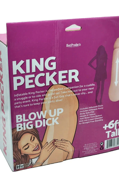 King Pecker- 6-Foot Giant Inflatable Penis  Bachelorette - Party Supplies