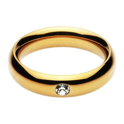 Kings Diamond Crown Gold Stainless Steel Cock Ring Sex Toy - 1.75 Inch  Cock Rings