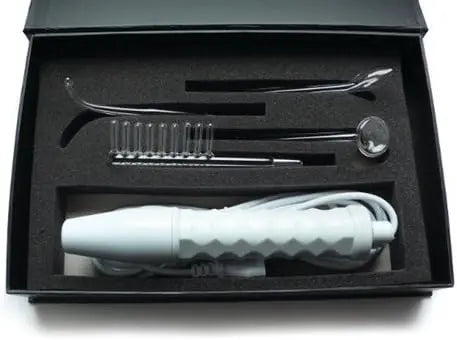 KinkLab Neon Wand Electrosex Kit ( White handle/Purple Elec)  Fetish - ElectroStim