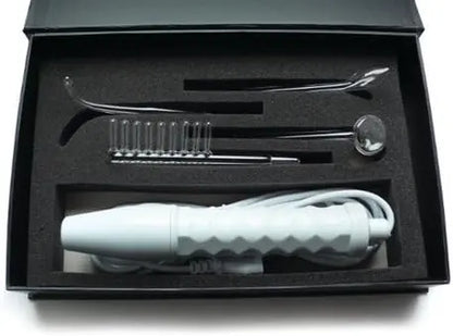 KinkLab Neon Wand Electrosex Kit ( White handle/Purple Elec)  Fetish - ElectroStim