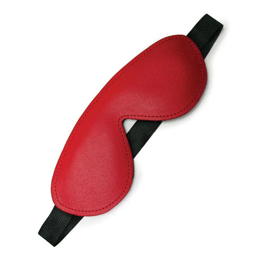 Kinklab Bondage Basics Padded Leather Blindfold - Red  Fetish - Kits
