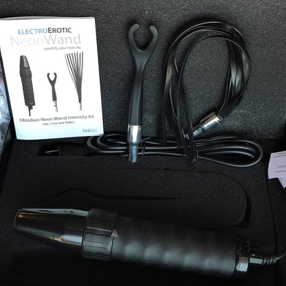 Kinklab Neon Wand Obsidian Intensity Electrosex Kit  Electro