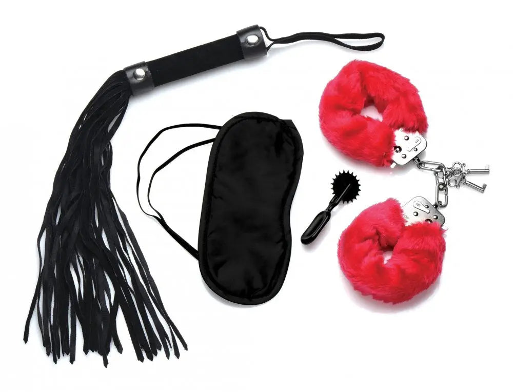 Kinky Valentines Passion Fetish Kit with Heart Gift Box  Bondage Gear