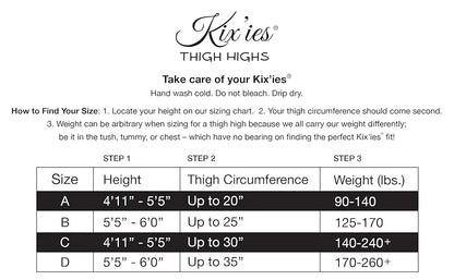 Kixies Alex Camouflage Thigh-High Size A - Camo Tights  Lingerie - Stockings & Leggings