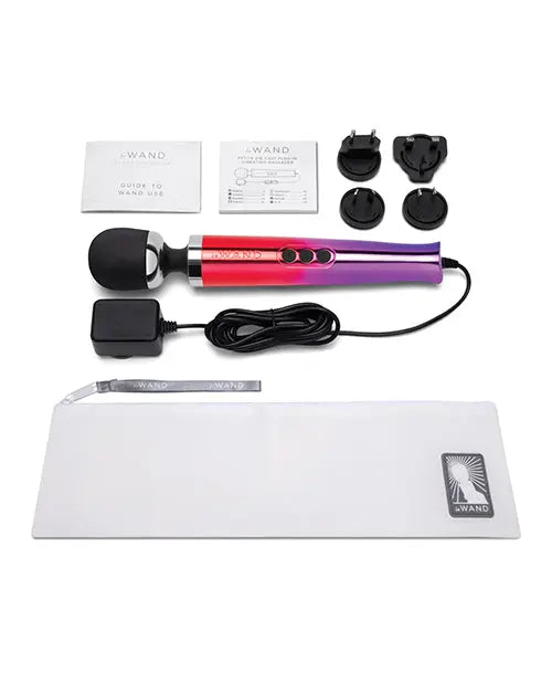 LE Wand Die Cast Plug-In Vibrating Wand Massager - Ombre  Wand Vibrator