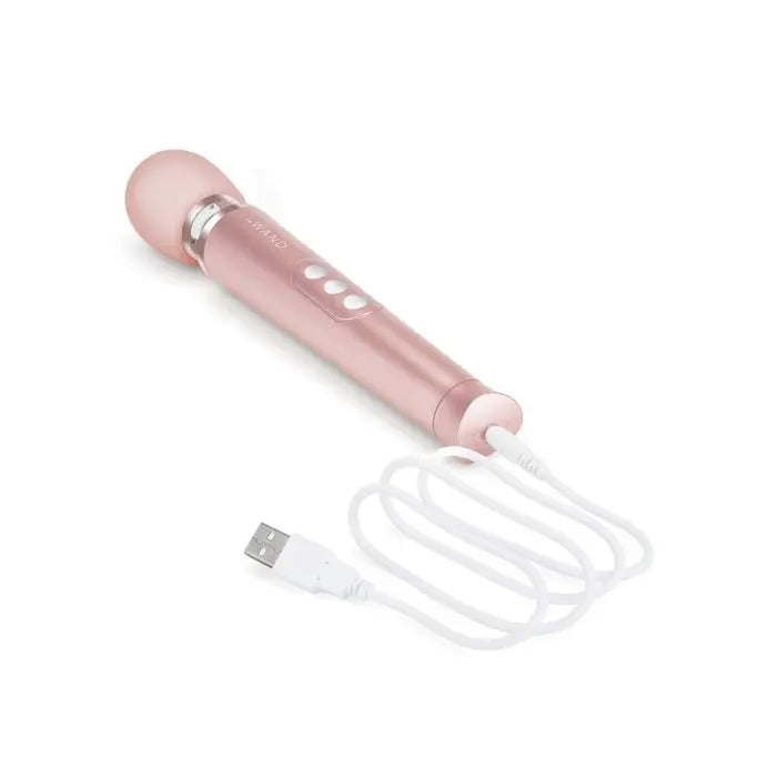 LE Wand Petite Rechargeable Wand Vibrator Massager - Rose Gold  Wand Vibrator