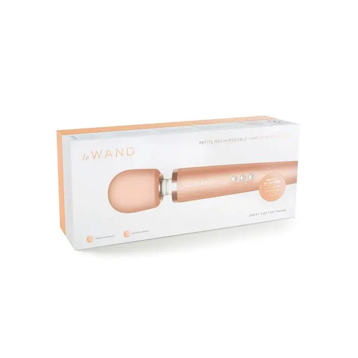 LE Wand Petite Rechargeable Wand Vibrator Massager - Rose Gold  Wand Vibrator