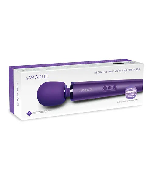 LE Wand Rechargeable Vibrating Wand Massager Sex Toy - Purple  Wand Vibrator