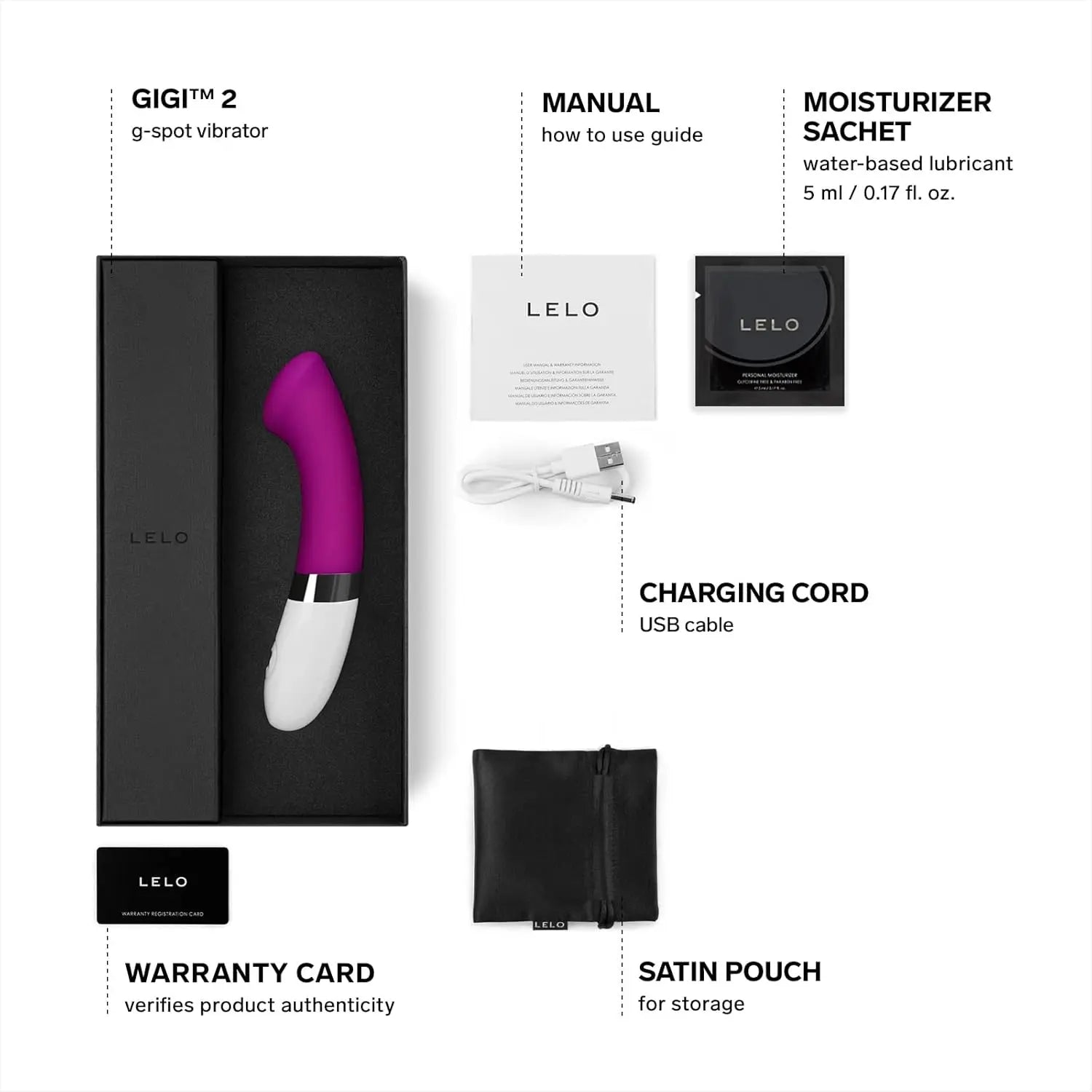 LELO GIGI 2 G-Spot Vibrator Sex Toy Deep Rose  Vibrators