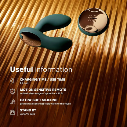 LELO Hugo 2 Remote Controlled Prostate Massager Anal Sex Toy for Men  Vibrating Anal Sex Toy