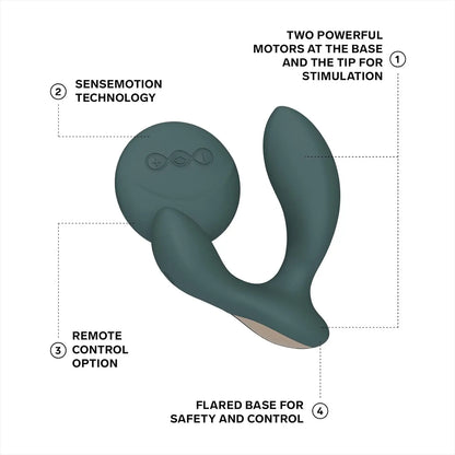 LELO Hugo 2 Remote Controlled Prostate Massager Anal Sex Toy for Men  Vibrating Anal Sex Toy
