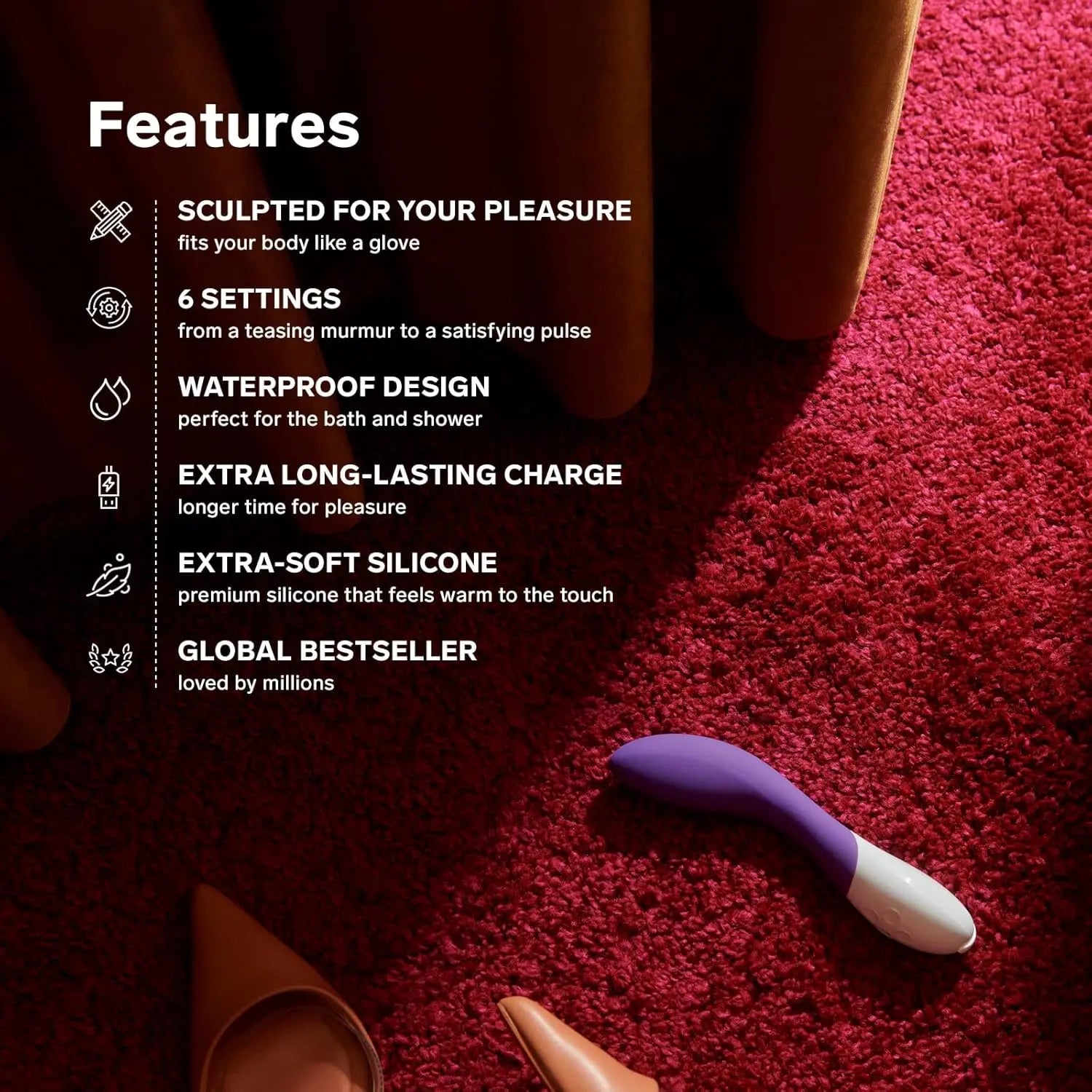 LELO Mona 2 Cerise G-Spot Vibrator Sex Toy  Vibrators