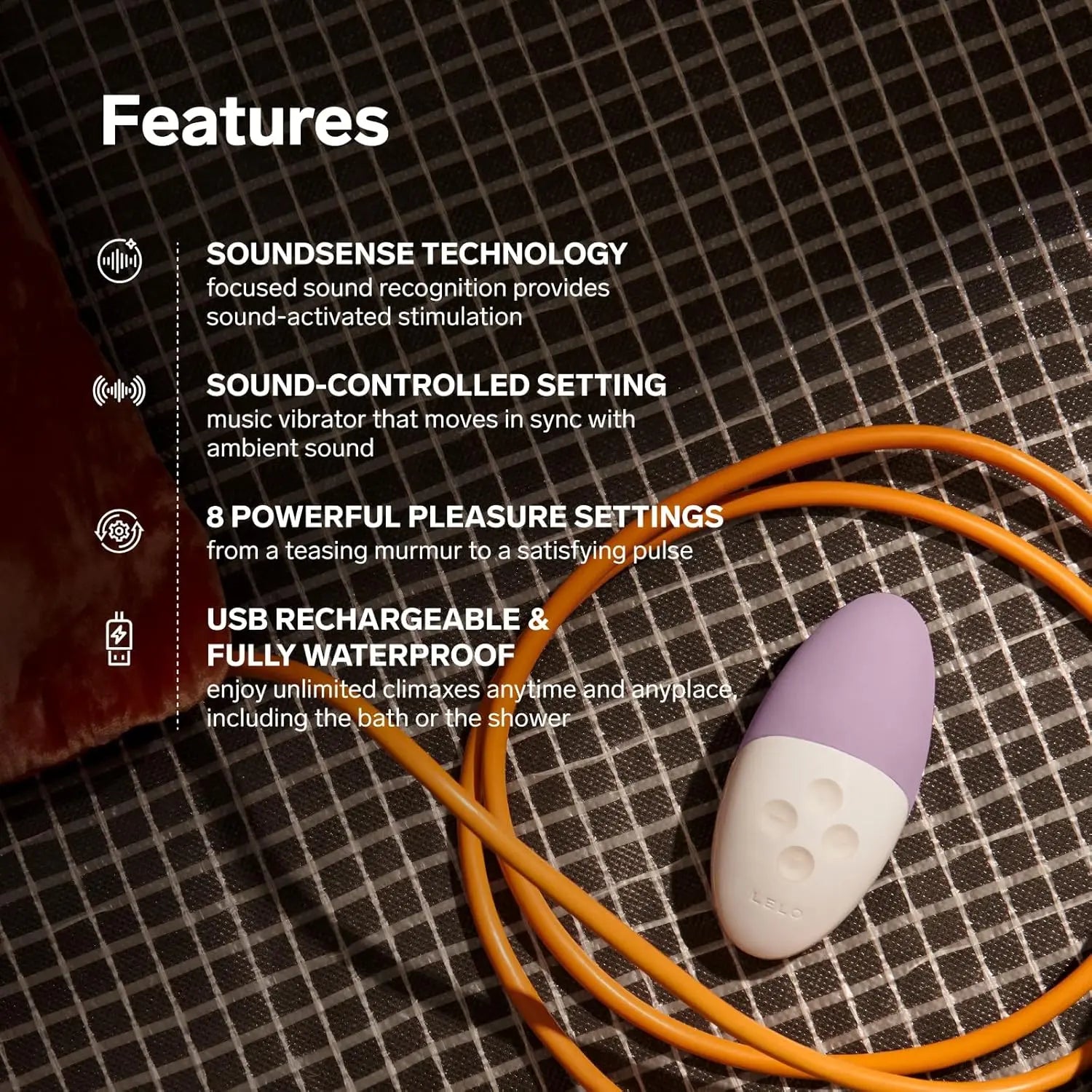 LELO SIRI 3 Calm Lavender Sound Activated Vibrator Sex Toy  Vibrators