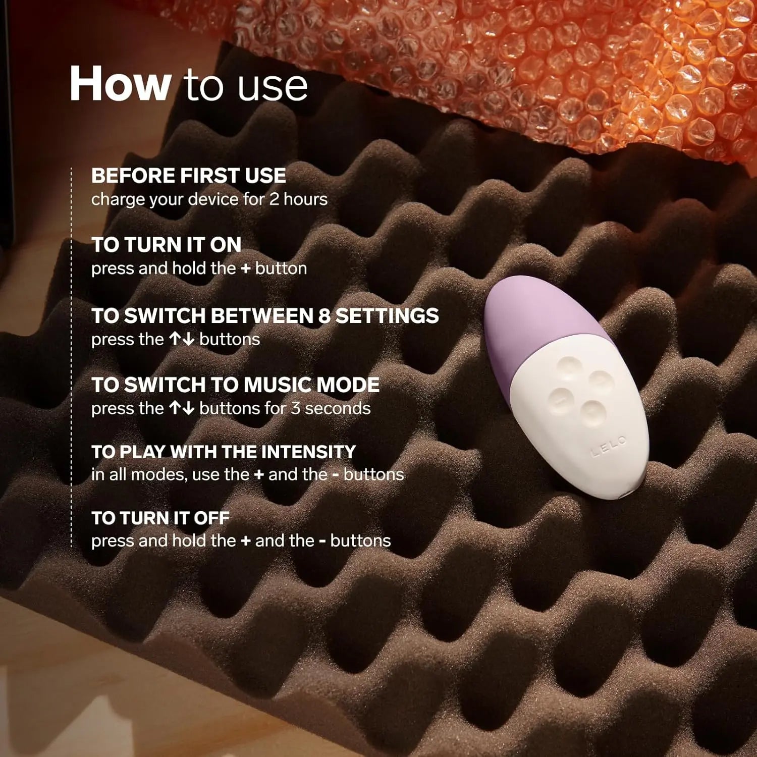 LELO SIRI 3 Calm Lavender Sound Activated Vibrator Sex Toy  Vibrators