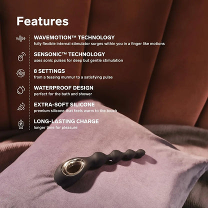 LELO SORAYA Beads Vibrating Anal Beads Massager Sex Toy Violet Dusk  Vibrating Anal Sex Toy