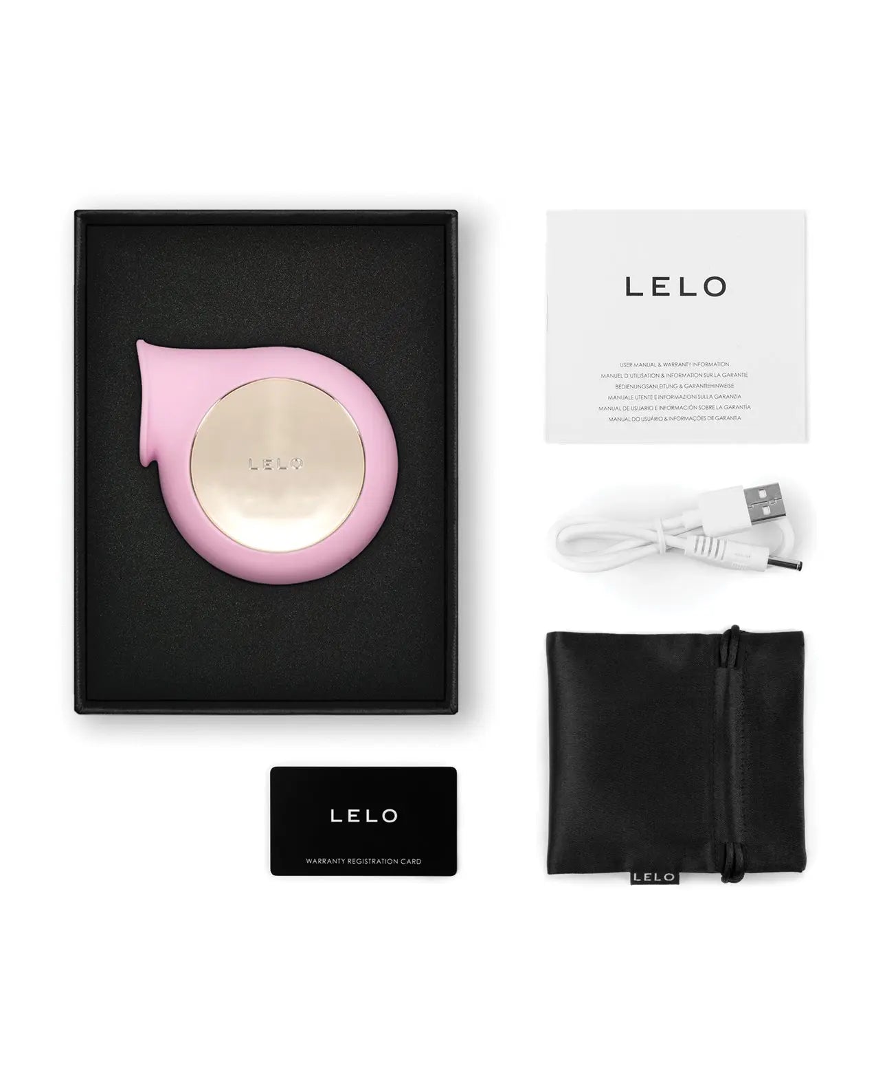 LELO Sila Clitoral Massager Vibrator Sex Toy for Women Pink  Clitoral Stimulators