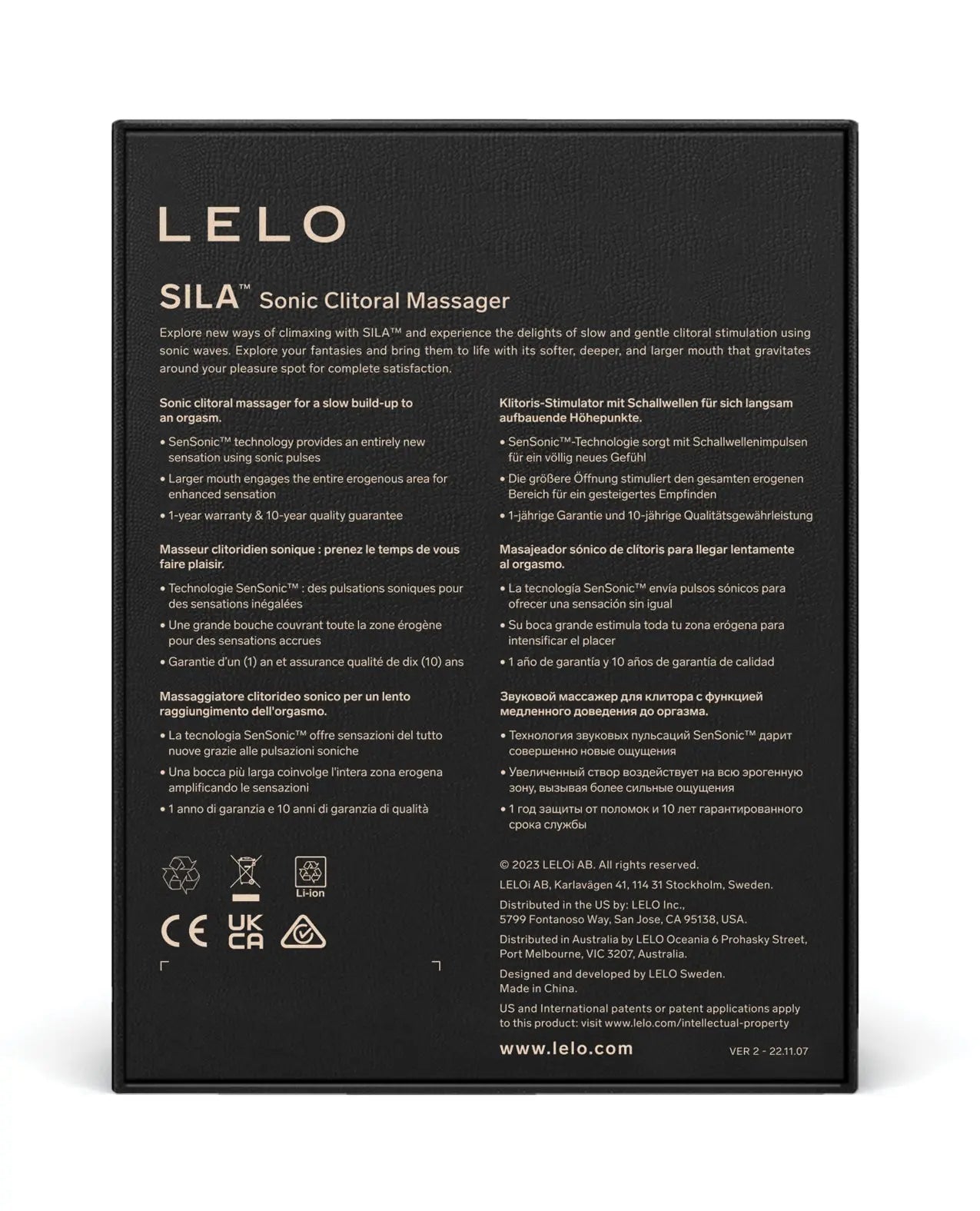 LELO Sila Clitoral Massager Vibrator Sex Toy for Women Pink  Clitoral Stimulators