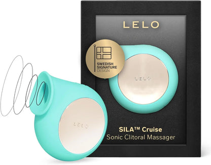 LELO Sila Cruise Sonic Clit Vibrator Massager Sex Toy for Women - Aqua  Clitoral Stimulators