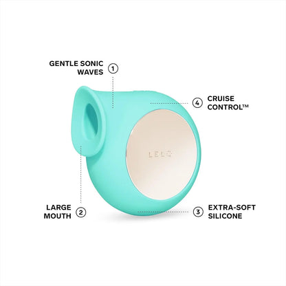 LELO Sila Cruise Sonic Clit Vibrator Massager Sex Toy for Women - Aqua  Clitoral Stimulators