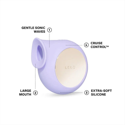 LELO Sila Cruise Sonic Clitoral Massager Vibrator Sex Toy for Women - Lilac  Clitoral Stimulators