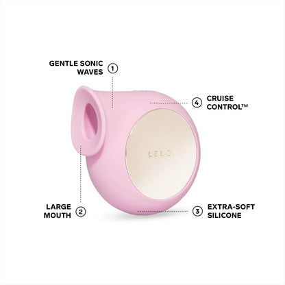 LELO Sila Cruise Sonic Clitoral Massager Vibrator Sex Toy for Women - Pink  Vibrators