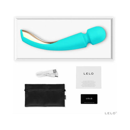 LELO Smart Wand 2 Large Aqua Waterproof Wand Vibrator  Wand Vibrator
