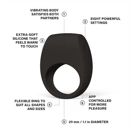 LELO TOR™ 3 Bluetooth Vibrating Cock Ring Couples Sex Toy  Cock Rings