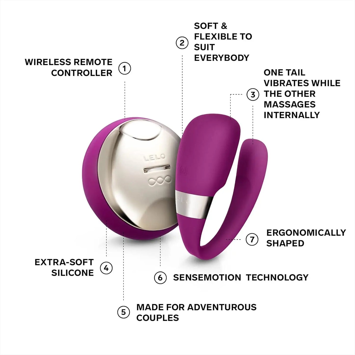 LELO Tiani 3 Couples Vibrator Sex Toy for Couples  Vibrators