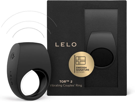 LELO Tor 2 Black Couples Sex Toy Cock Ring  Sex Toy for Men