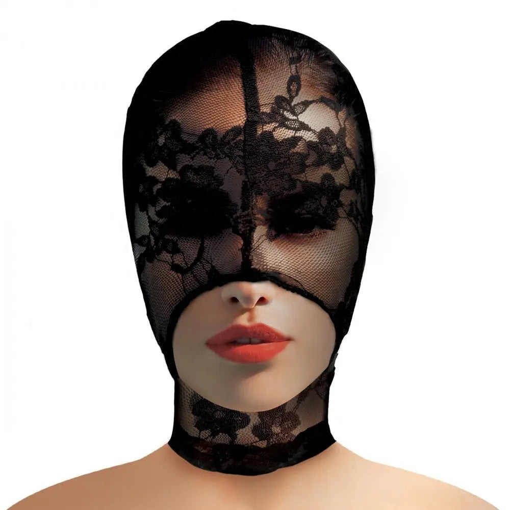 Lace Seduction Bondage Hood  Masks, Gags and Blindfolds