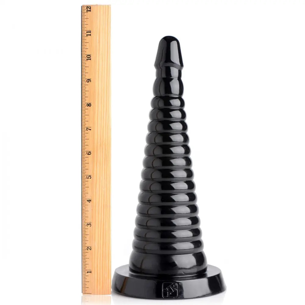 Large Anal Sex Toy - Giant Ribbed Huge Anal Cone  Huge Dildos