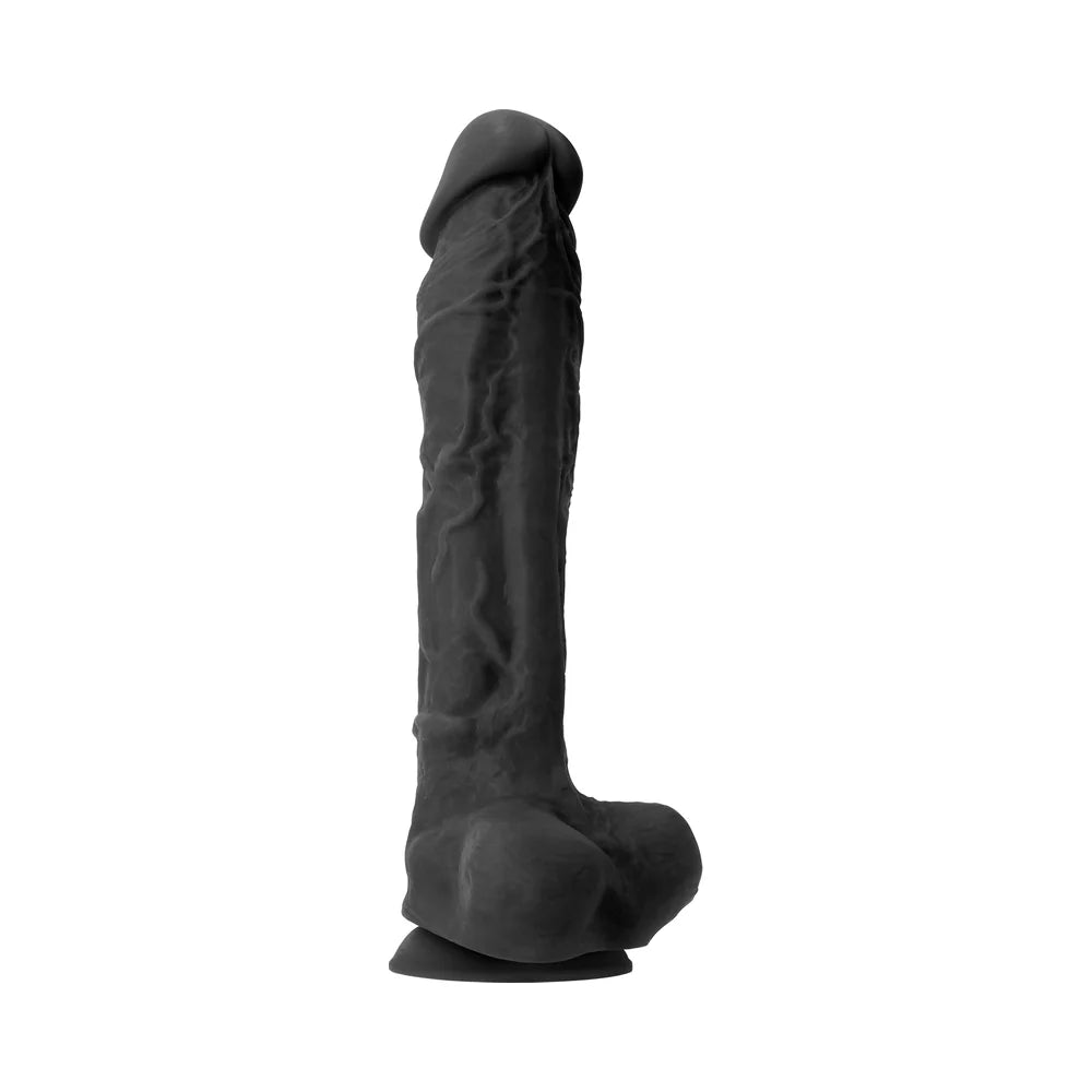 Large Body Safe Silicone Dildo Sex Toy 10 Inch Black Suction Cup Dildo  Huge Dildos