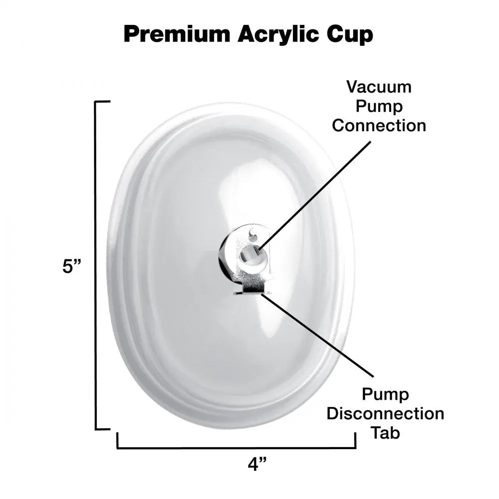 Large Vaginal 5 inch Pumping Cup Attachment  Enlargement Gear and Pumps