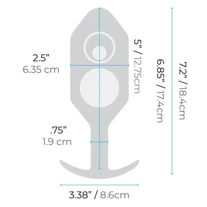 Large Weighted Butt Plug Anal Plug Sex Toy SNUG PLUG 7 | BLACK  Anal