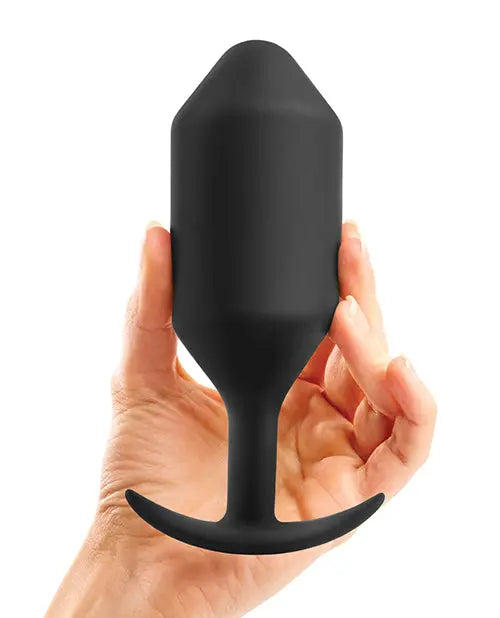 Large Weighted Butt Plug Anal Plug Sex Toy SNUG PLUG 7 | BLACK  Anal