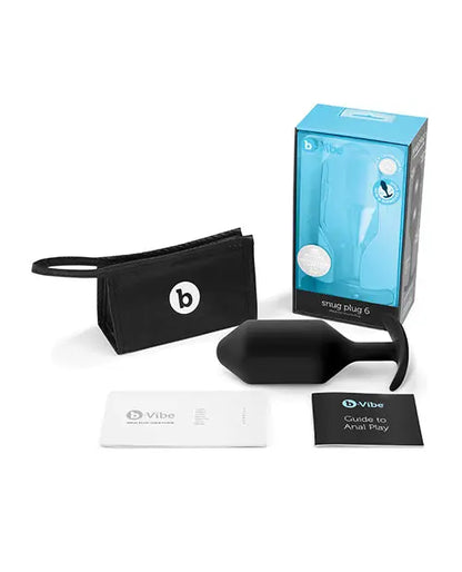 Large Weighted Butt Plug Anal Plug Sex Toy SNUG PLUG 7 | BLACK  Anal