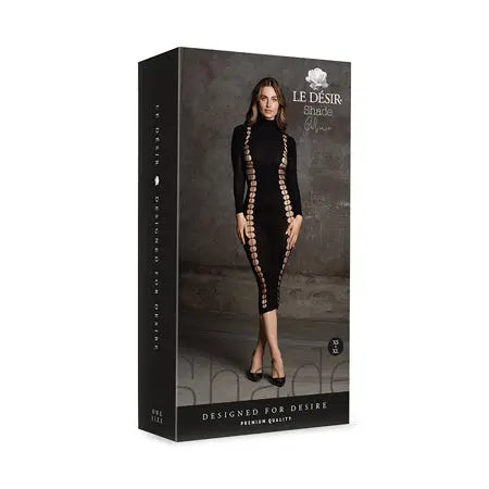 Le Desir Shade Carme XI Dress with Turtleneck Black O/S  Lingerie - Dresses