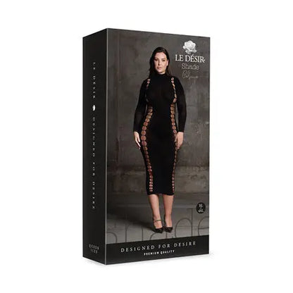 Le Desir Shade Carme XI Dress with Turtleneck Black Queen Size  Lingerie - Dresses