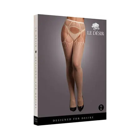 Le Desir Shredded Suspender Pantyhose Sandy Beach O/S  Lingerie - Stockings & Leggings