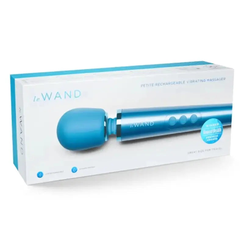 Le Wand Petite Wand Vibrator Rechargeable Massager - Blue  Wand Vibrator