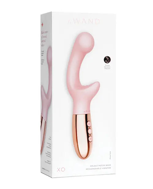 Le Wand XO Double Motor Wave Rechargeable Vibrator - Rose Gold  G-Spot Vibrator