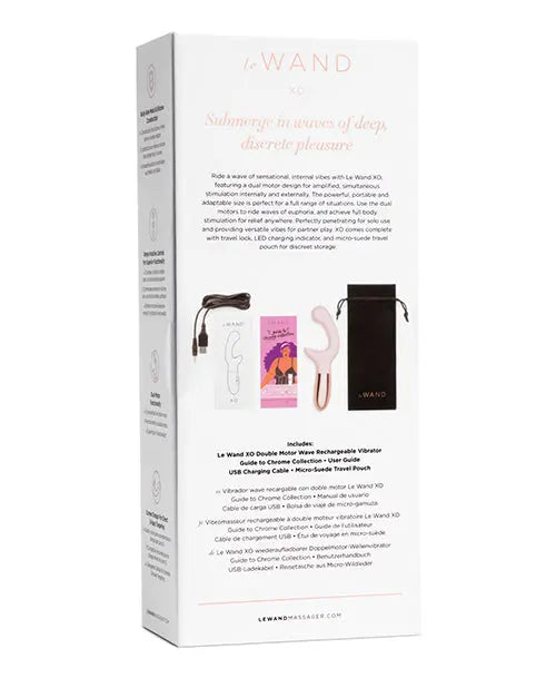 Le Wand XO Double Motor Wave Rechargeable Vibrator - Rose Gold  G-Spot Vibrator