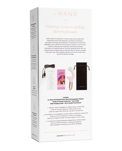 Le Wand XO Double Motor Wave Rechargeable Vibrator - Rose Gold  G-Spot Vibrator