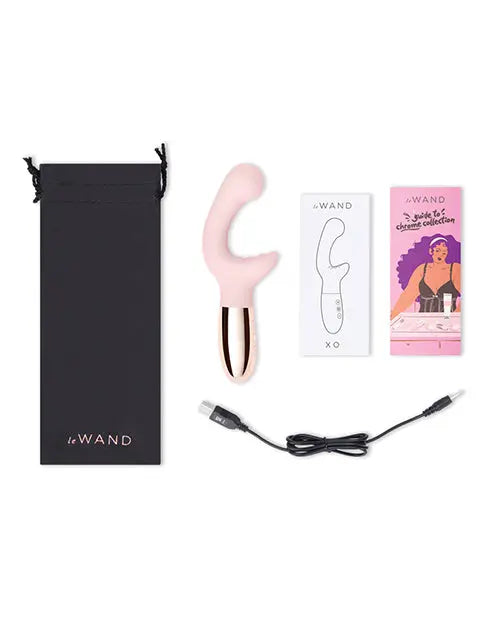 Le Wand XO Double Motor Wave Rechargeable Vibrator - Rose Gold  G-Spot Vibrator