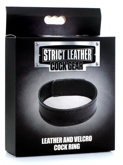 Leather Cock Ring Sex Toy with Velcro Closure  Cock Rings