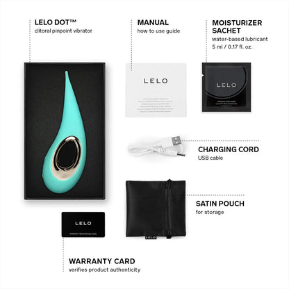 Lelo Dot Clitoral Pinpoint Vibrator Sex Toy for Women - Aqua  Clitoral Stimulators