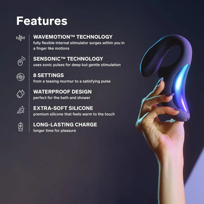 Lelo ENIGMA Wave Dual-Stimulation Vibrator Sex Toy for Women Black  G-Spot Vibrator