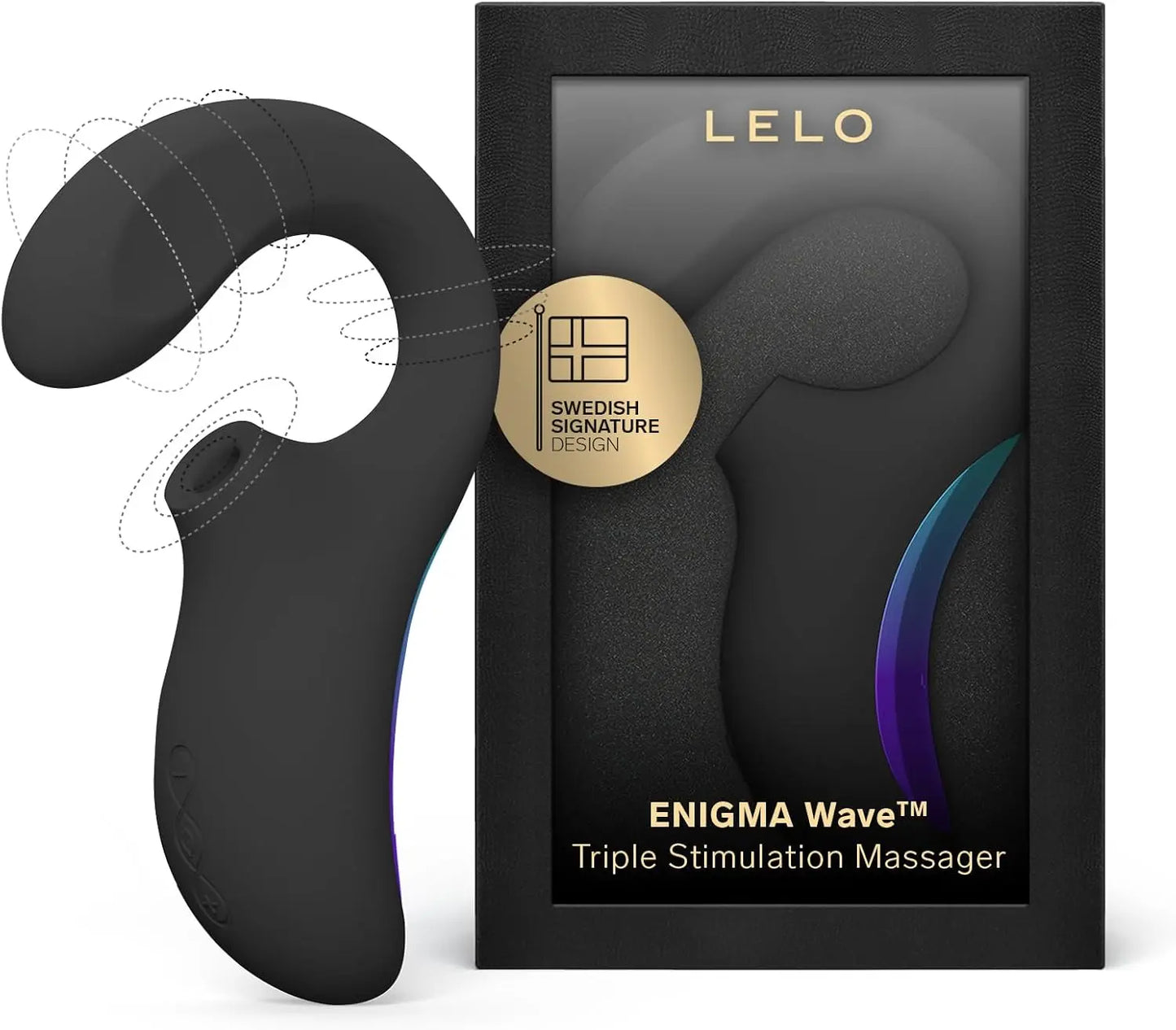 Lelo ENIGMA Wave Dual-Stimulation Vibrator Sex Toy for Women Black  G-Spot Vibrator
